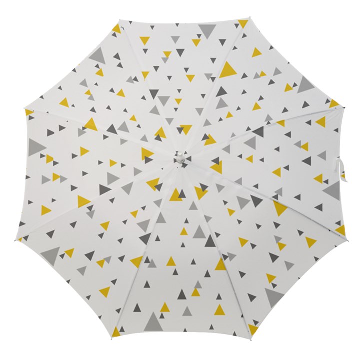 Pastel Random Triangles Modern Pattern Straight Umbrellas