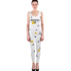 Pastel Random Triangles Modern Pattern Onepiece Catsuits