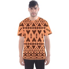 Tribal Print Hippie Pattern  Men s Sport Mesh Tees