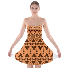 Tribal Print Hippie Pattern  Strapless Bra Top Dress by CraftyLittleNodes