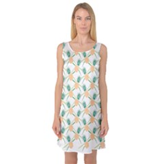 Pineapple Pattern 04 Sleeveless Satin Nightdresses by Famous