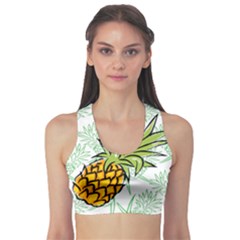 Pineapple Pattern 05 Sports Bra by Famous