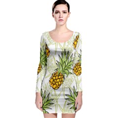 Pineapple Pattern 06 Long Sleeve Bodycon Dresses by Famous