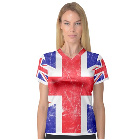 Brit6 Women s V-neck Sport Mesh Tee by ItsBritish