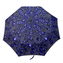 Sci Fi Fantasy Cosmos Blue Folding Umbrellas by ImpressiveMoments