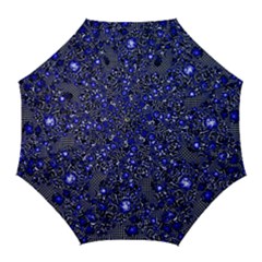 Sci Fi Fantasy Cosmos Blue Golf Umbrellas by ImpressiveMoments