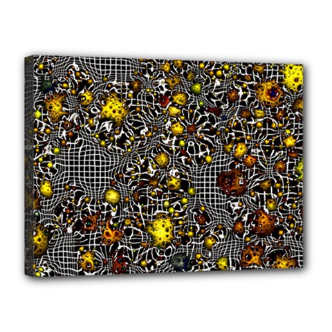 Sci Fi Fantasy Cosmos Yellow Canvas 16  X 12  by ImpressiveMoments