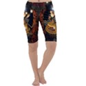 Steampunk, Funny Monkey With Clocks And Gears Cropped Leggings View1