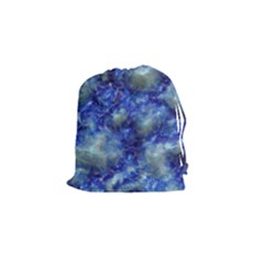 Alien Dna Blue Drawstring Pouches (small) 