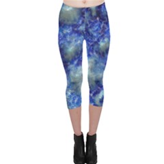 Alien Dna Blue Capri Leggings