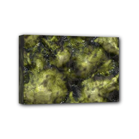 Alien Dna Green Mini Canvas 6  X 4 