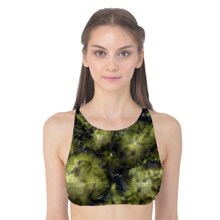 Alien DNA green Tank Bikini Top