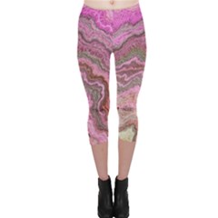 Keep Calm Pink Capri Leggings