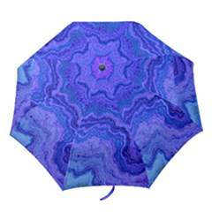 Keep Calm Blue Folding Umbrellas