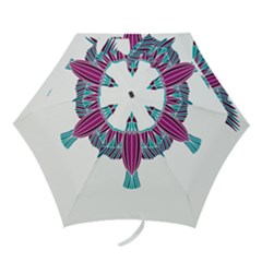 Stained Glass Bird Illustration  Mini Folding Umbrellas