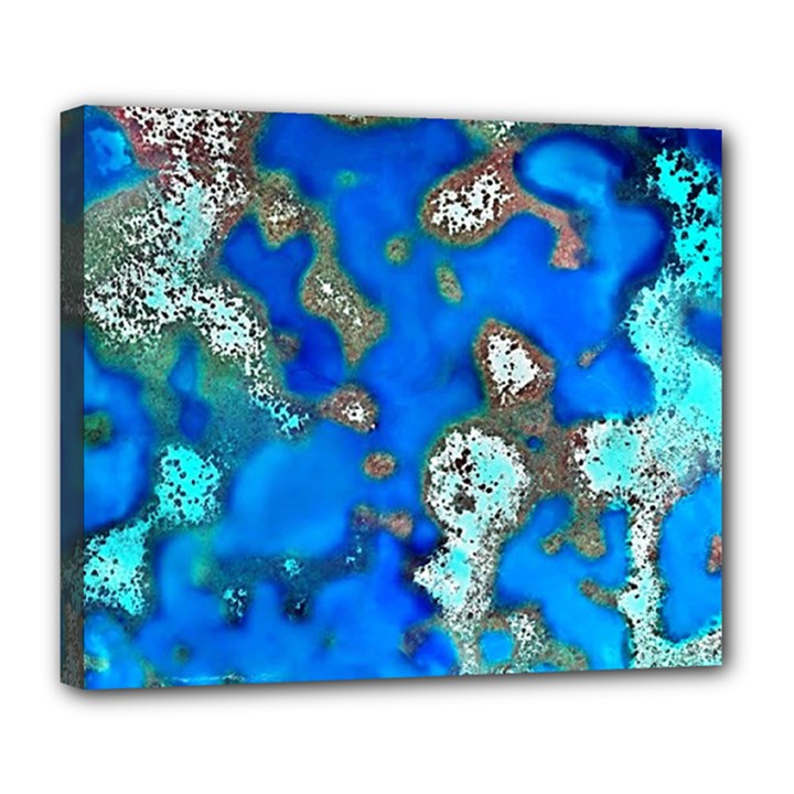 Cocos Reef Sinkholes Deluxe Canvas 24  x 20  