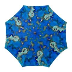 Cocos Reef Sinkholes Golf Umbrellas by CocosBlue