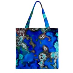 Cocos Reef Sinkholes Zipper Grocery Tote Bags by CocosBlue