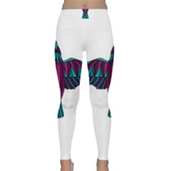 Stained Glass Bird Illustration  Yoga Leggings