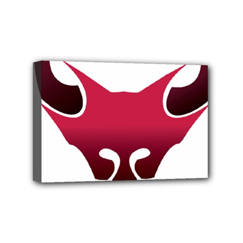 Fox Logo Red Gradient  Mini Canvas 6  X 4 