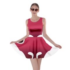 Fox Logo Red Gradient  Skater Dresses