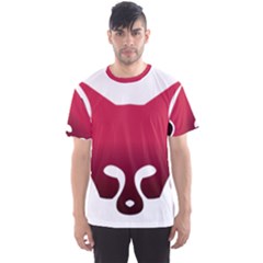 Fox Logo Red Gradient  Men s Sport Mesh Tees