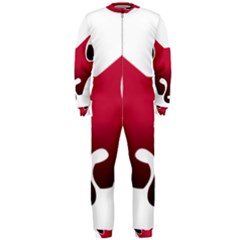 Fox Logo Red Gradient  Onepiece Jumpsuit (men) 