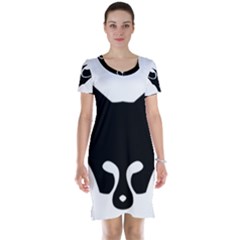 Black Fox Logo Short Sleeve Nightdresses