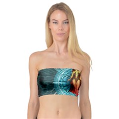 Beautiful Witch With Magical Background Women s Bandeau Tops by FantasyWorld7