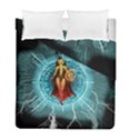 Beautiful Witch With Magical Background Duvet Cover (Twin Size) View1