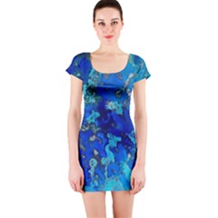 Cocos Blue Lagoon Short Sleeve Bodycon Dresses