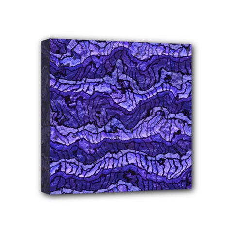 Alien Skin Blue Mini Canvas 4  X 4  by ImpressiveMoments