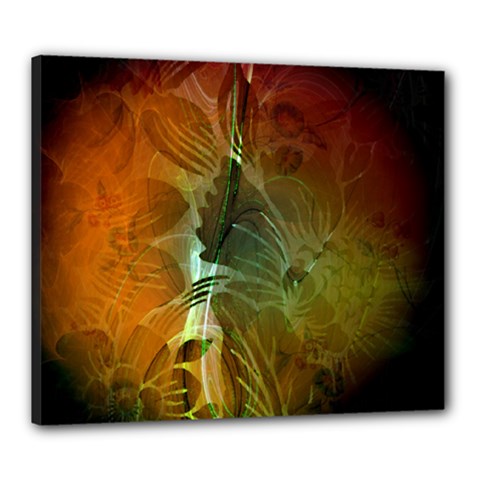 Beautiful Abstract Floral Design Canvas 24  X 20  by FantasyWorld7