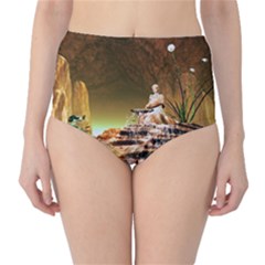 Wonderful Undergraund World High-waist Bikini Bottoms