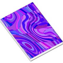 Retro Abstract Blue Pink Large Memo Pads by ImpressiveMoments