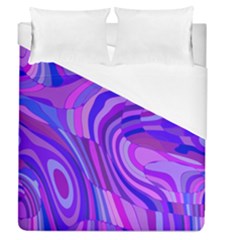 Retro Abstract Blue Pink Duvet Cover Single Side (full/queen Size)