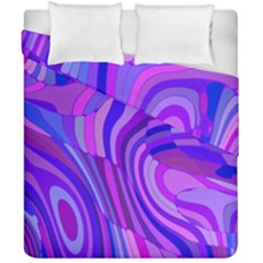 Retro Abstract Blue Pink Duvet Cover (double Size)