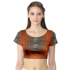 Short Sleeve Crop Top (tight Fit)