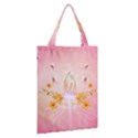 Wonderful Flowers With Butterflies And Diamond In Soft Pink Colors Classic Tote Bags View2