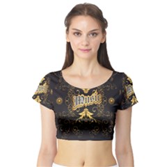 Short Sleeve Crop Top (tight Fit)