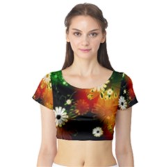 Short Sleeve Crop Top (tight Fit)