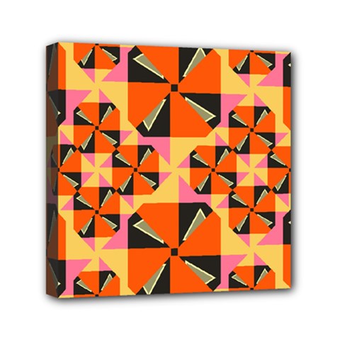 Windmill In Rhombus Shapes Mini Canvas 6  X 6  (stretched) by LalyLauraFLM