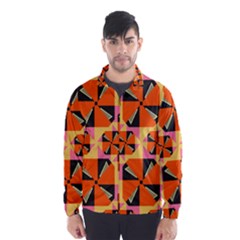 Windmill In Rhombus Shapes Wind Breaker (men)