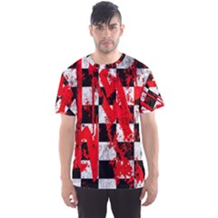 Checker Board Splatter Men s Sport Mesh Tees