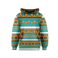 Tribal Design In Retro Colors Kid s Pullover Hoodie by LalyLauraFLM