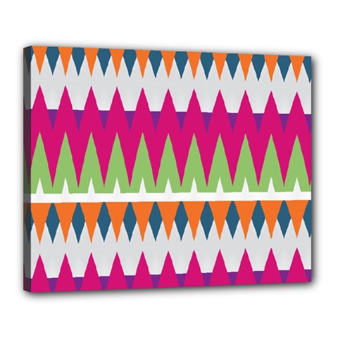 Chevron Pattern Canvas 20  X 16  (stretched)