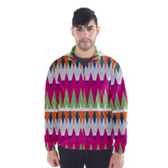 Chevron Pattern Wind Breaker (men)