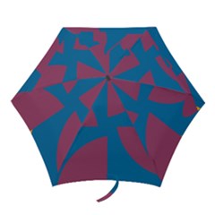 Blue Flower Umbrella