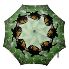 Wonderful Sea Turtle With Bubbles Hook Handle Umbrellas (small)