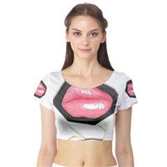 Short Sleeve Crop Top (tight Fit)